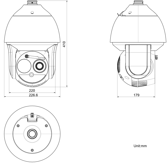 热成像双光谱球形热像仪 L-T36D