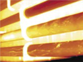 石化炉管裂缝与焦炭堆积红外热像图-灵蜂智能检测案例